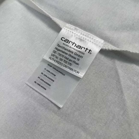 CARHARTT White Letter Yellow Icon T-Shirt - White Short Sleeve - Picture 5 of 11